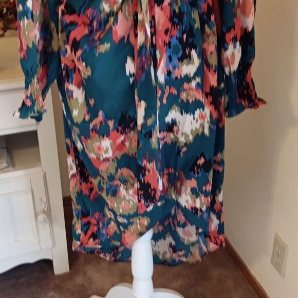 NWT Luxedo Abstrct Print Tulip Dress - Picture 5 of 16